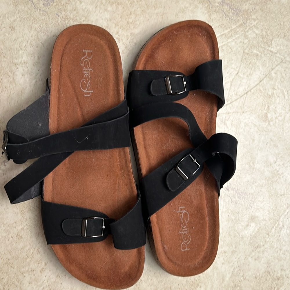 Black Sandals size 10
